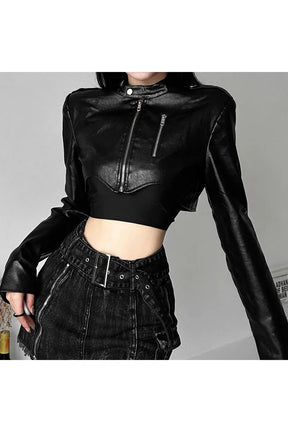 Fall Cyber Gothic Y2K Zipper Jacket