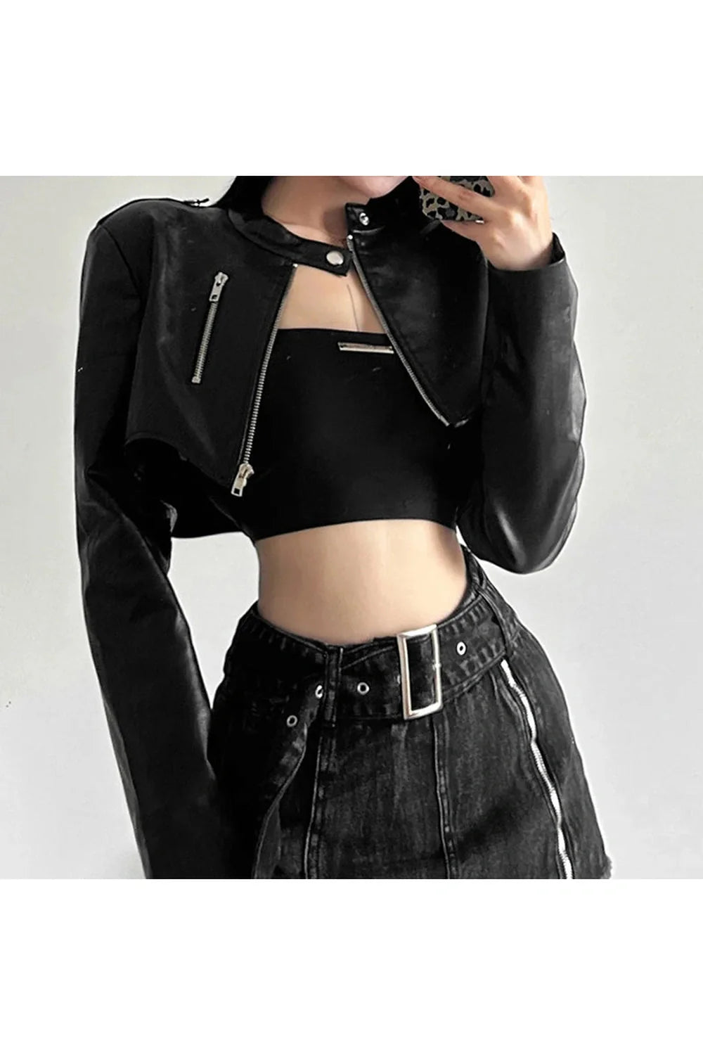 Fall Cyber Gothic Y2K Zipper Jacket