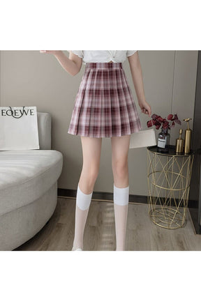 Elegant Dark Academia Autumn Skirt in Dried Rose.