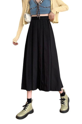 Vintage brown skirt in Black, perfect for academia.