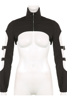 Dark Gothic Hollow Zip Top