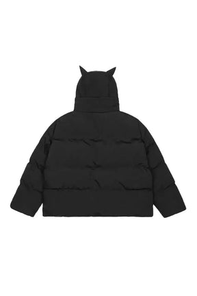 Dark Horned Puffer Jacket