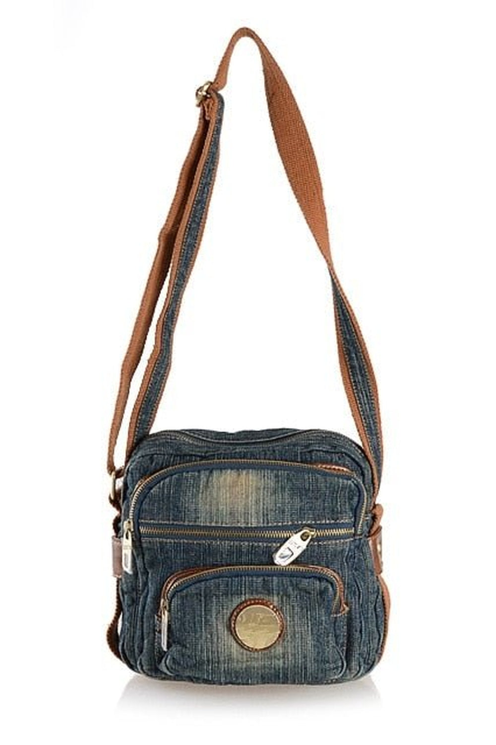 Denim Crossbody Handbag