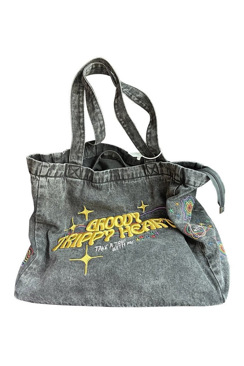 Denim Embroidery Bag