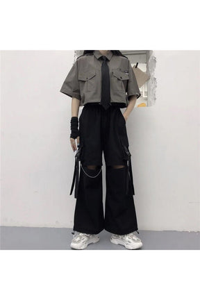 Egirl Chain Punk Cargo Pants