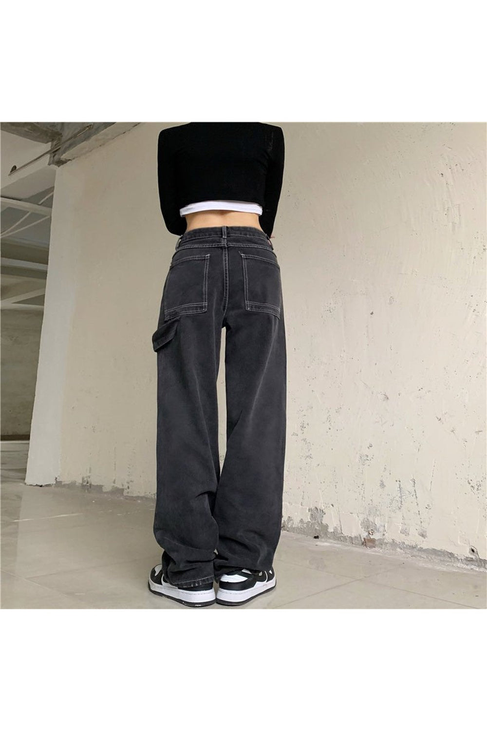 Egirl Goth Wide Leg Pants