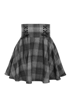 Plaid mini skirt in Dark Gray for Egirl.