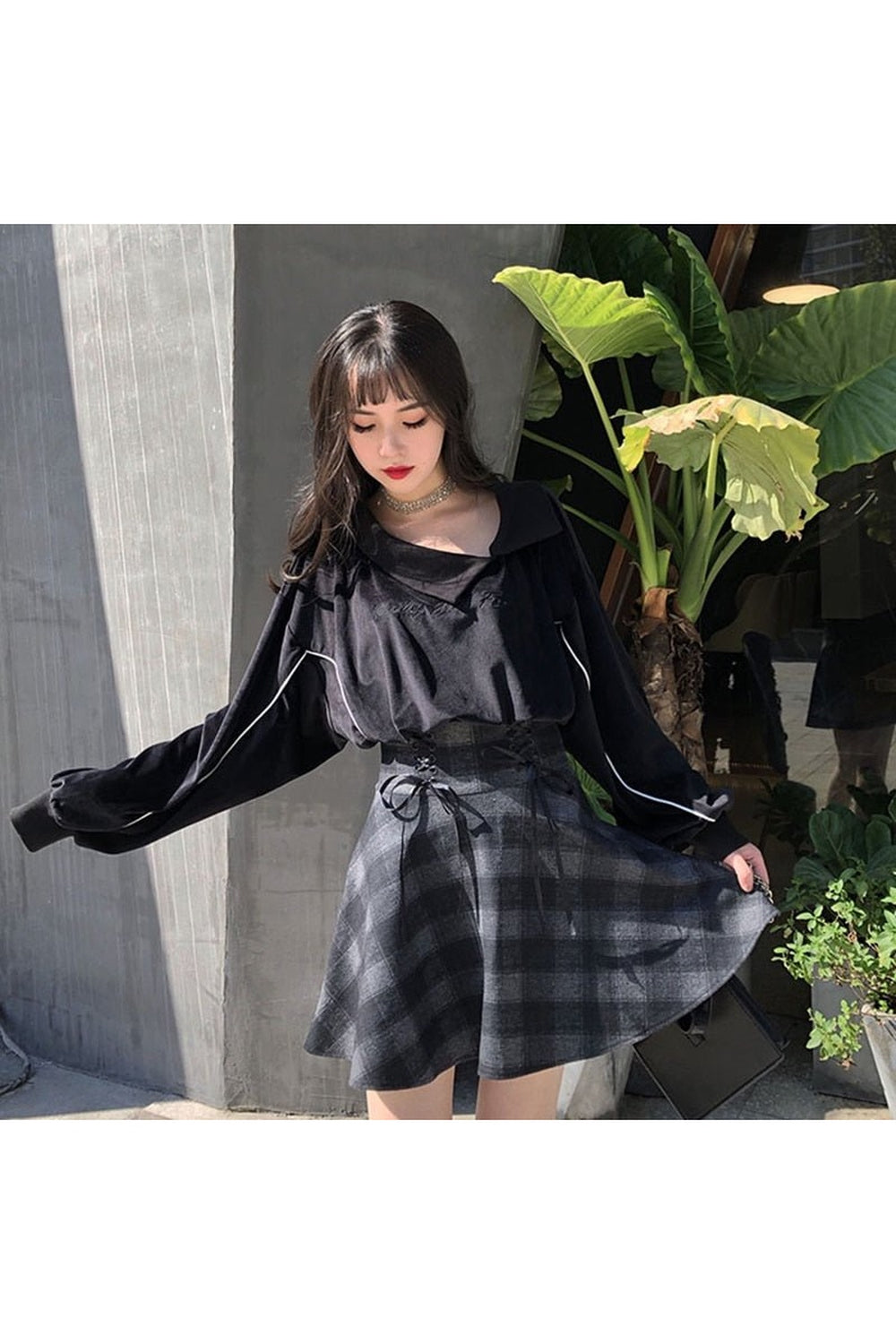 Egirl Plaid Mini Skirt