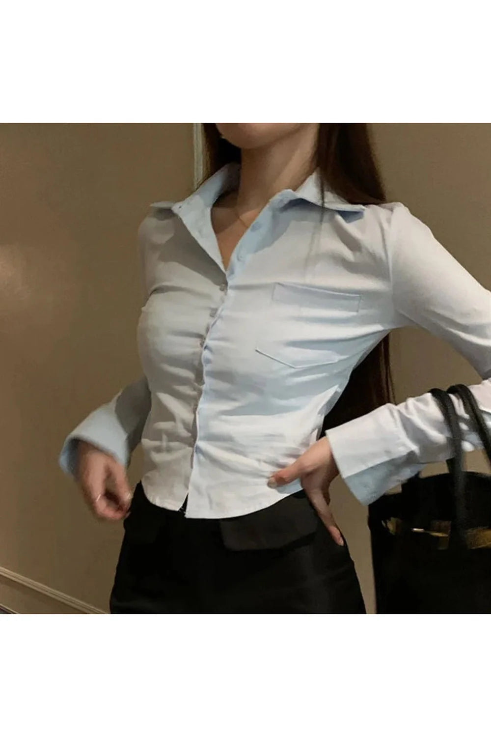 Elegant Cropped Blouse