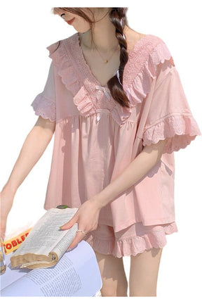 Elegant Ruffles Pajama