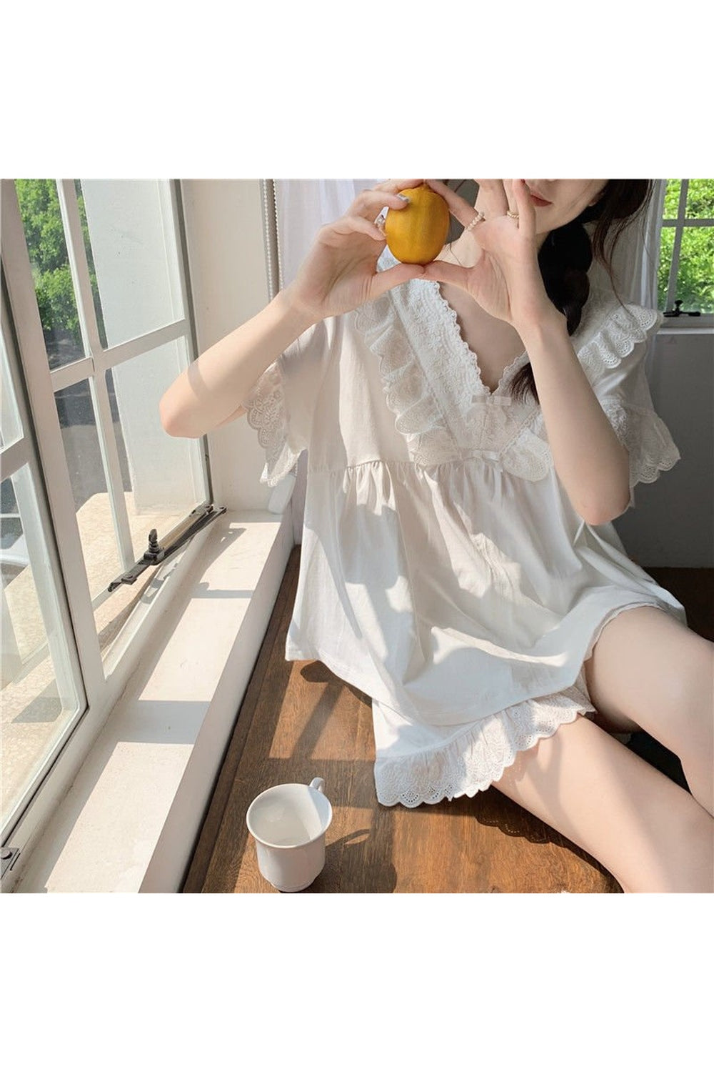 Elegant Ruffles Pajama