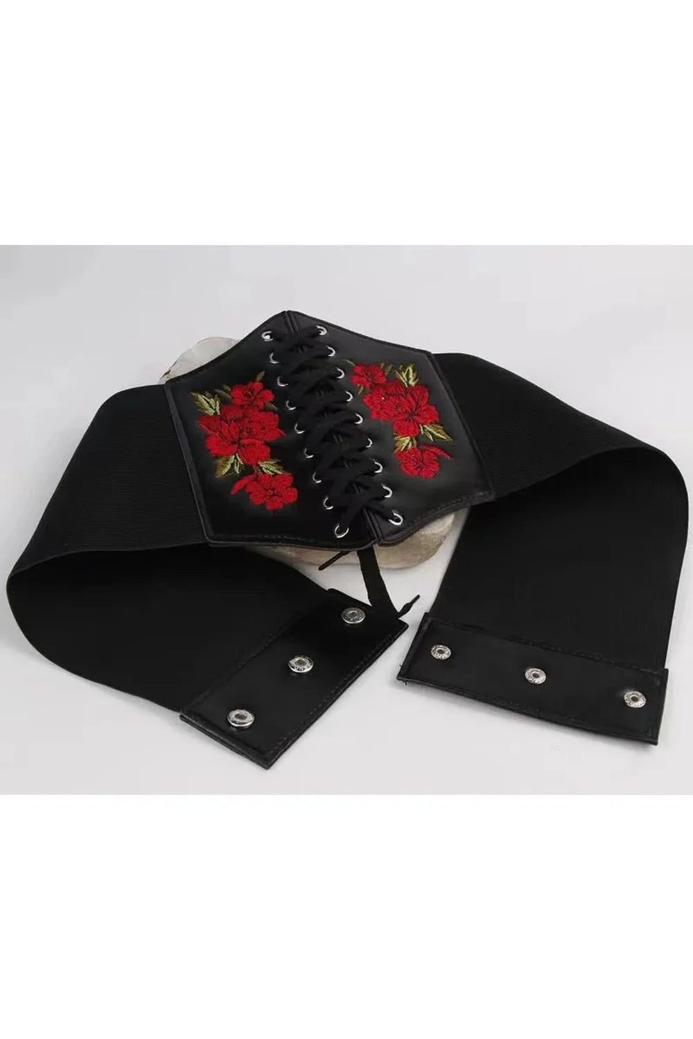 Embroidered Gothic Corset Belt