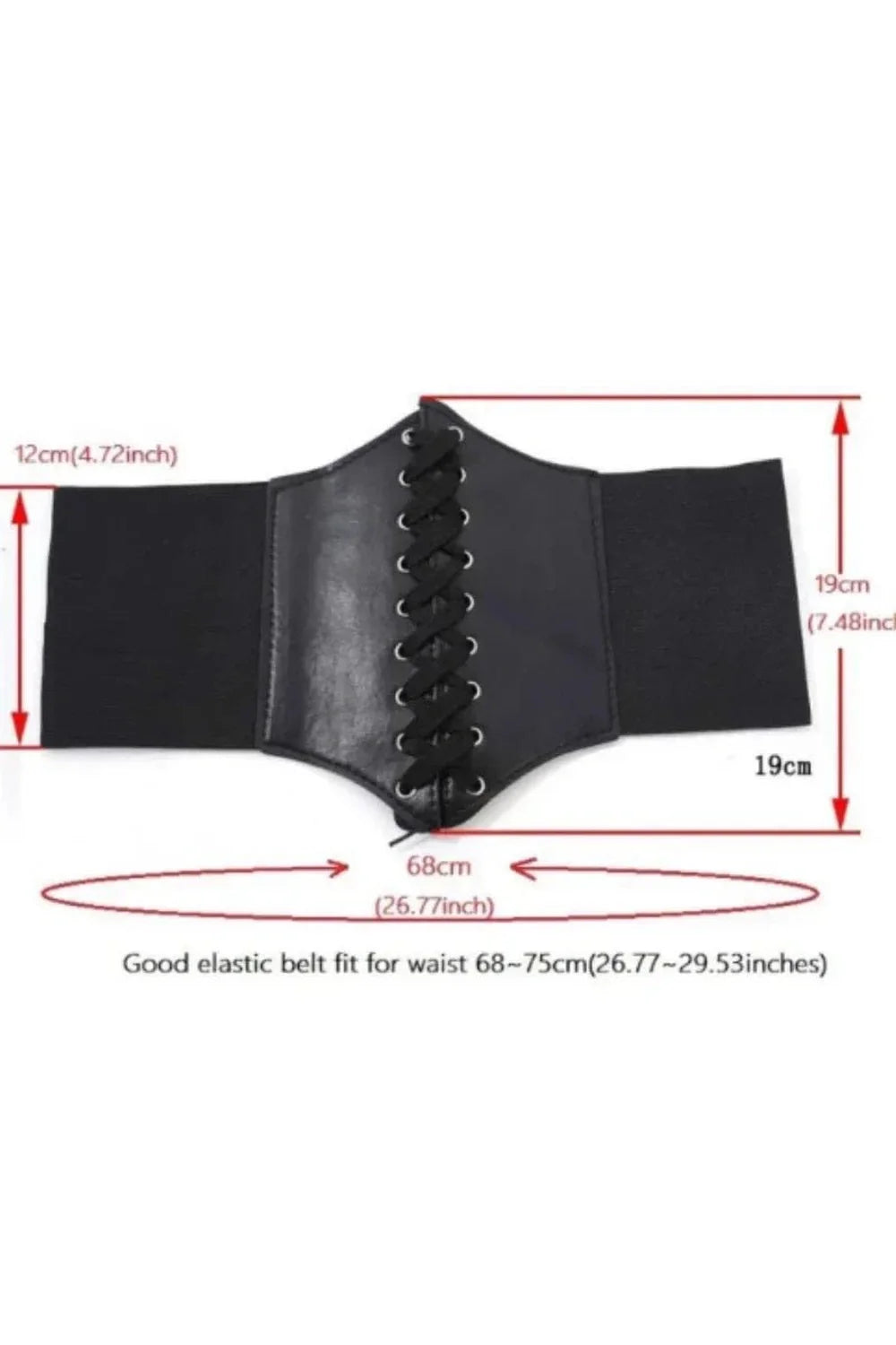 Embroidered Gothic Corset Belt