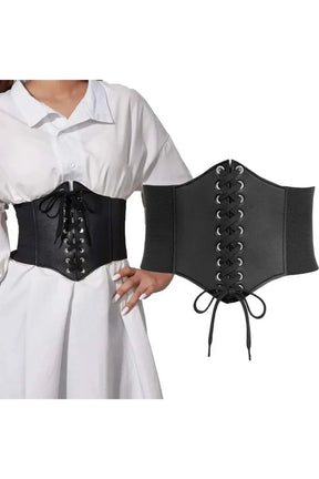 Embroidered Gothic Corset Belt