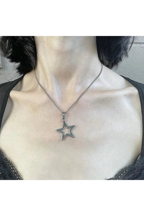 Stylish Fashion Chains Star Pendant Necklace in Star variant.