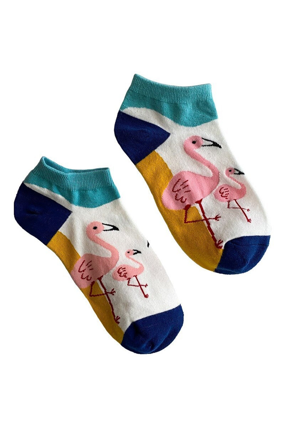 Colorful Flamingos Cute Socks 5 pairs in Default Title.