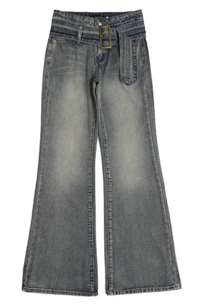 Flare Grunge Denim Pants