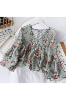 Floral Chiffon Blouse