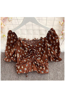 Floral Print Chiffon Blouse