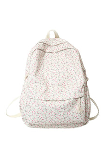 Floral Print College Backpack