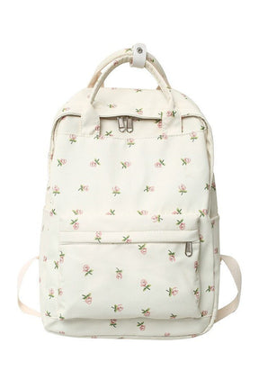 Floral Print Student Backpack