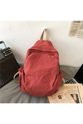 Forest Green Canvas Backpack