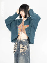 Starry Galactic Grunge Hoodie in Photo Color 1.