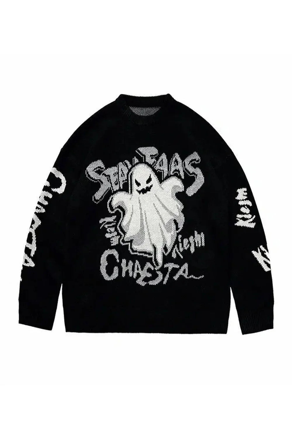 Ghostly Graffiti Knit Sweater