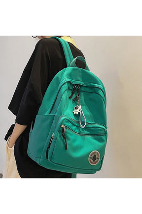 Girl Solid Color School Bag  Backpack