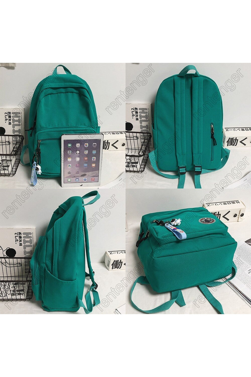 Girl Solid Color School Bag  Backpack