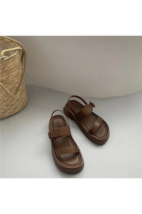 Brown Gladiator Summer Platform Sandals, perfect for summer.