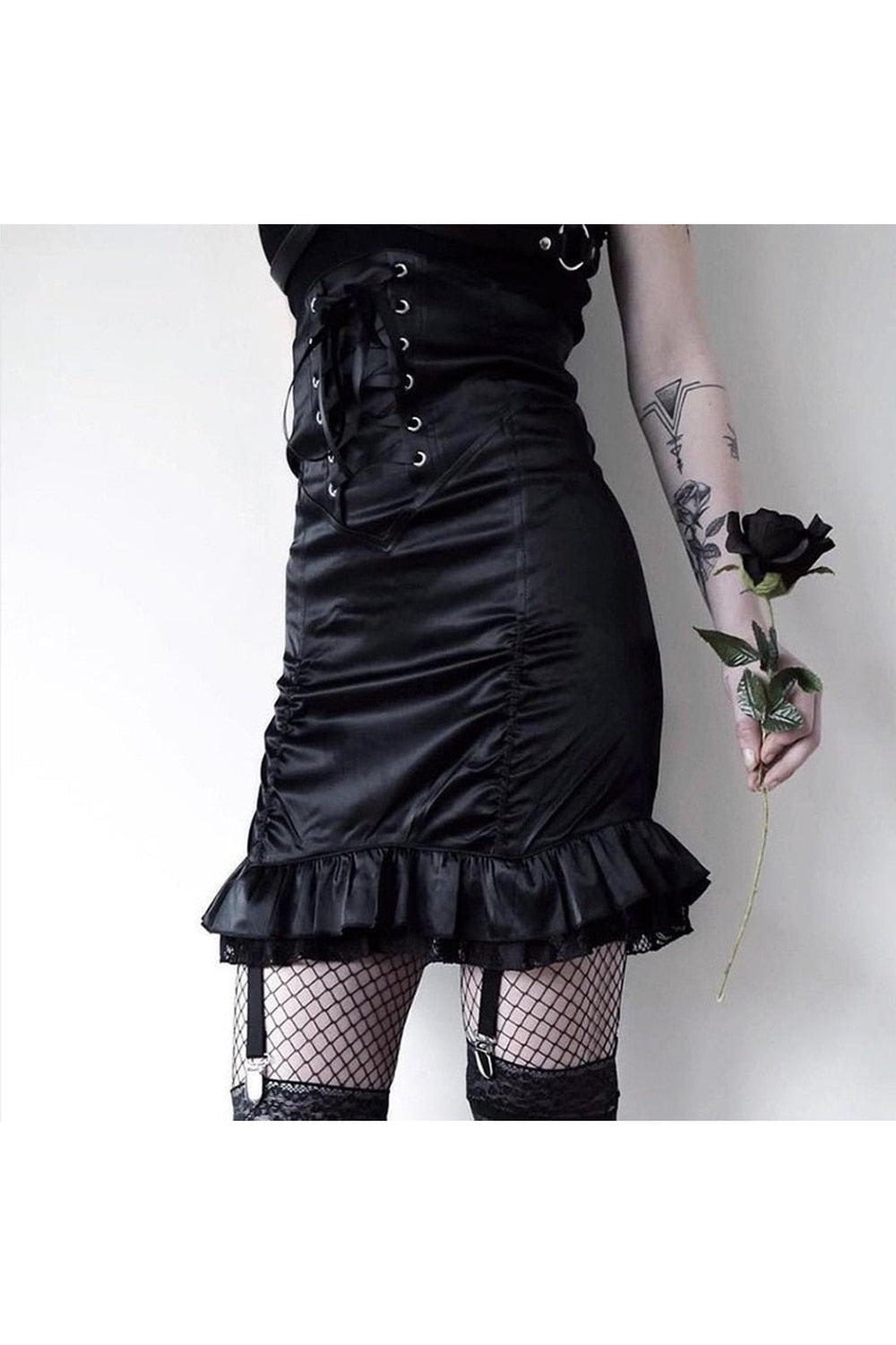 Goth Black Bodyco Skirt