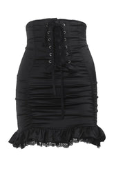 Stylish Goth Black Bodyco Skirt in black.