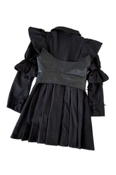 Goth Cosplay Dress with Belt, featuring intricate design.