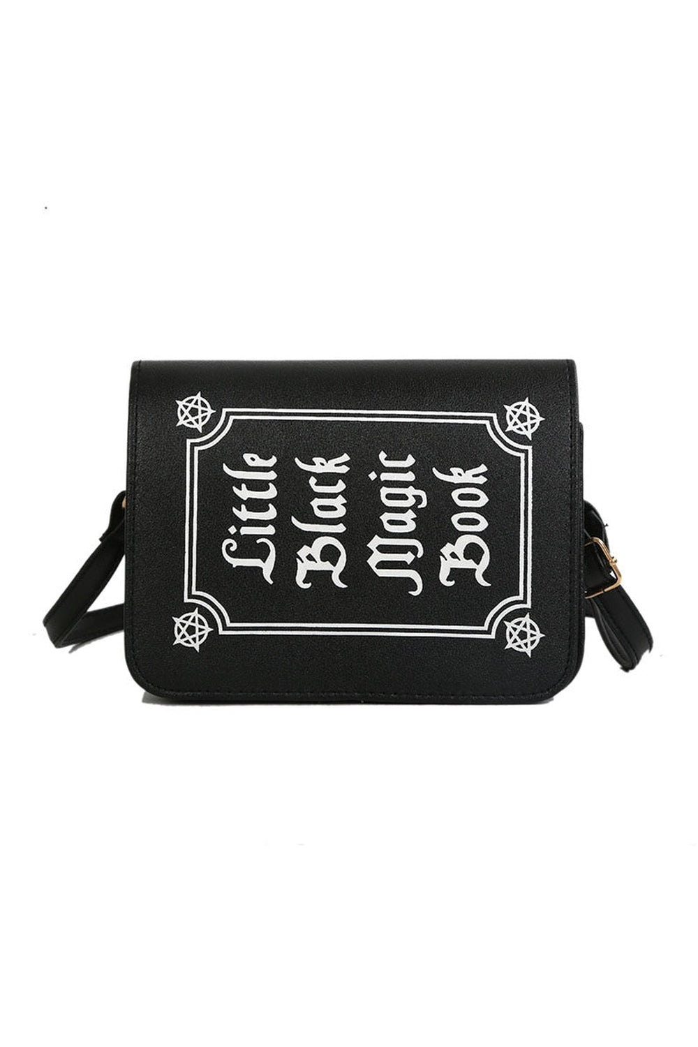 Goth Letter Print Shoulder Bag