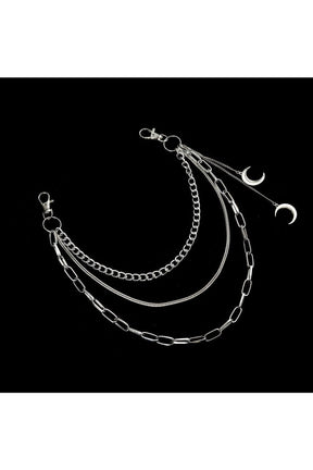 Goth Moon Pendants Chain