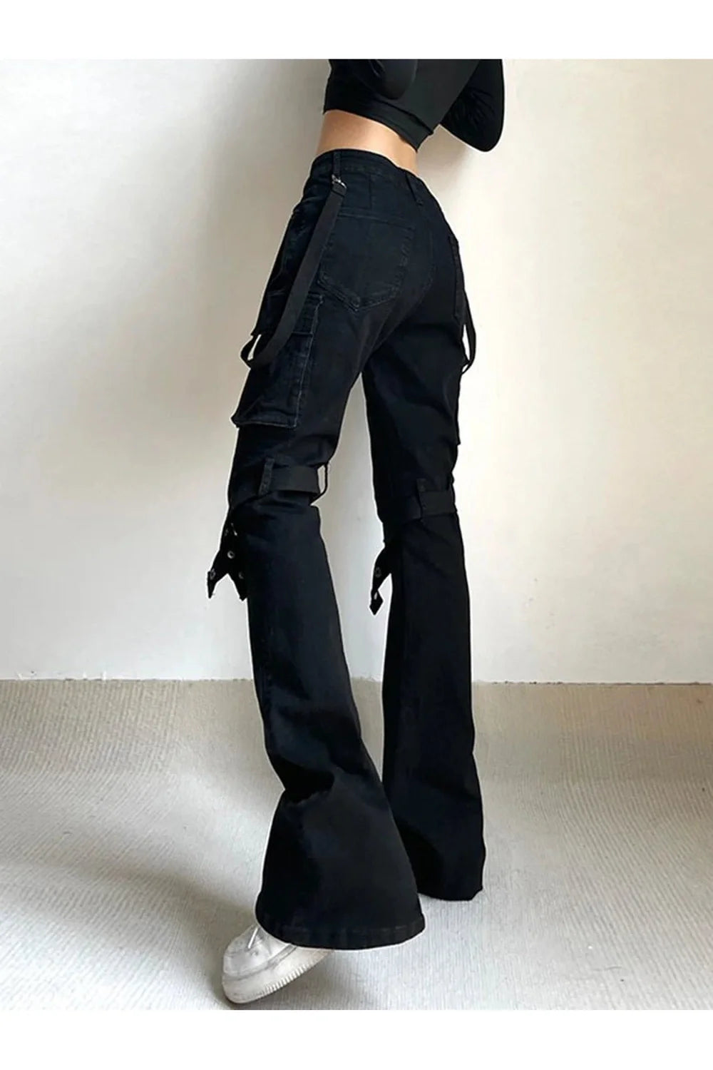 Gothic Buckle Leg Pants