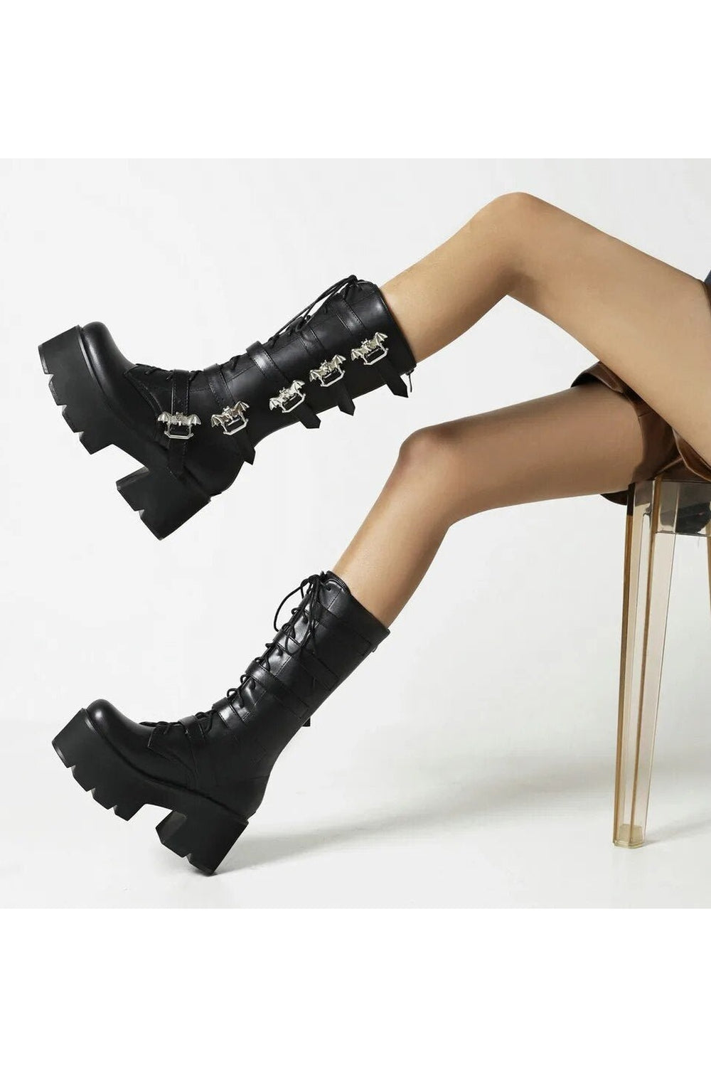 Gothic Chunky Motorcycle Boots