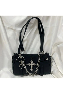 Gothic Cross Chain Shoulder Bag