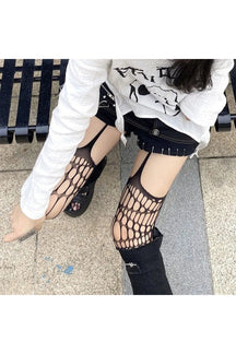 Stylish Gothic Fishnet Stockings in style 143-1.