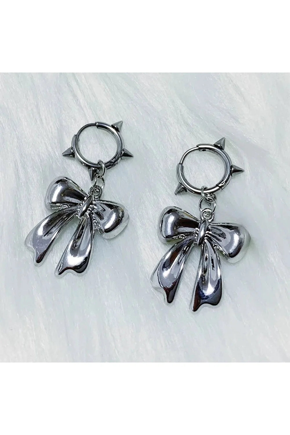 Gothic Glam Bow Earrings