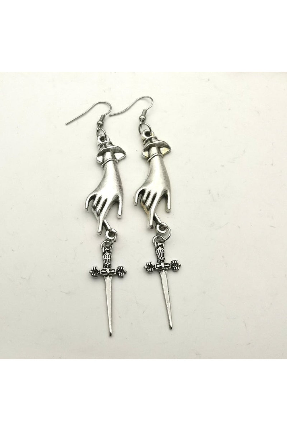 Elegant Gothic Medieval Earrings variant 1, intricate design.