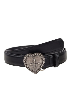 Gothic Peach Heart Cross Belt