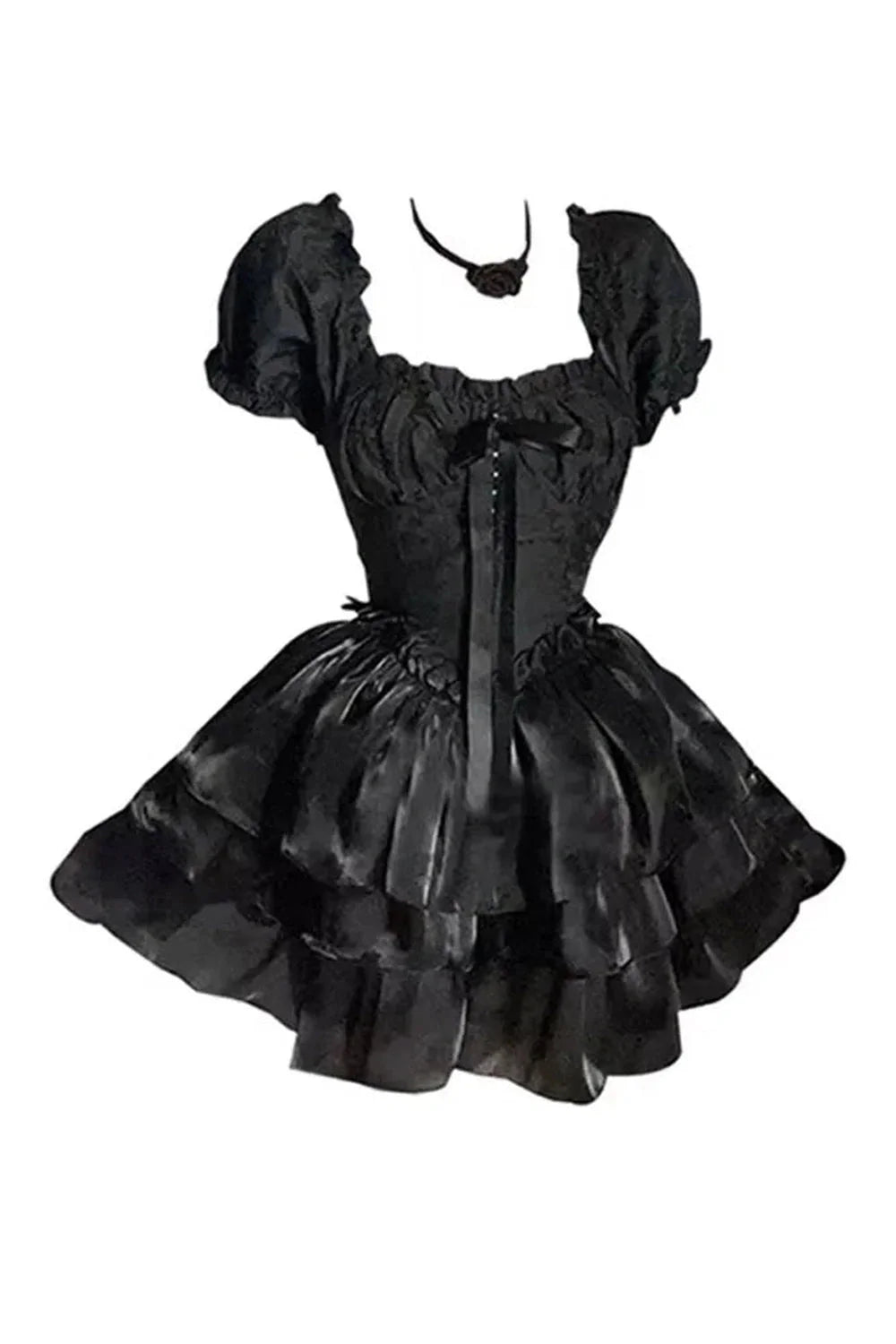 Gothic Princess Puff Sleeve Dress