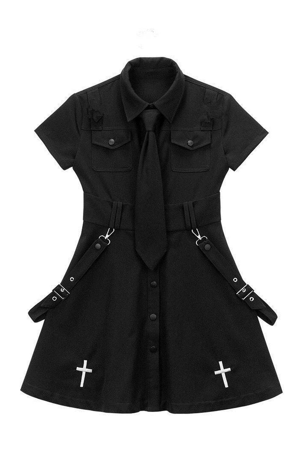 Gothic Punk Shirt Dress