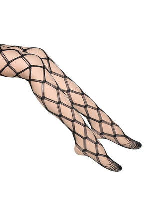 Gothic sheer fishnet tights