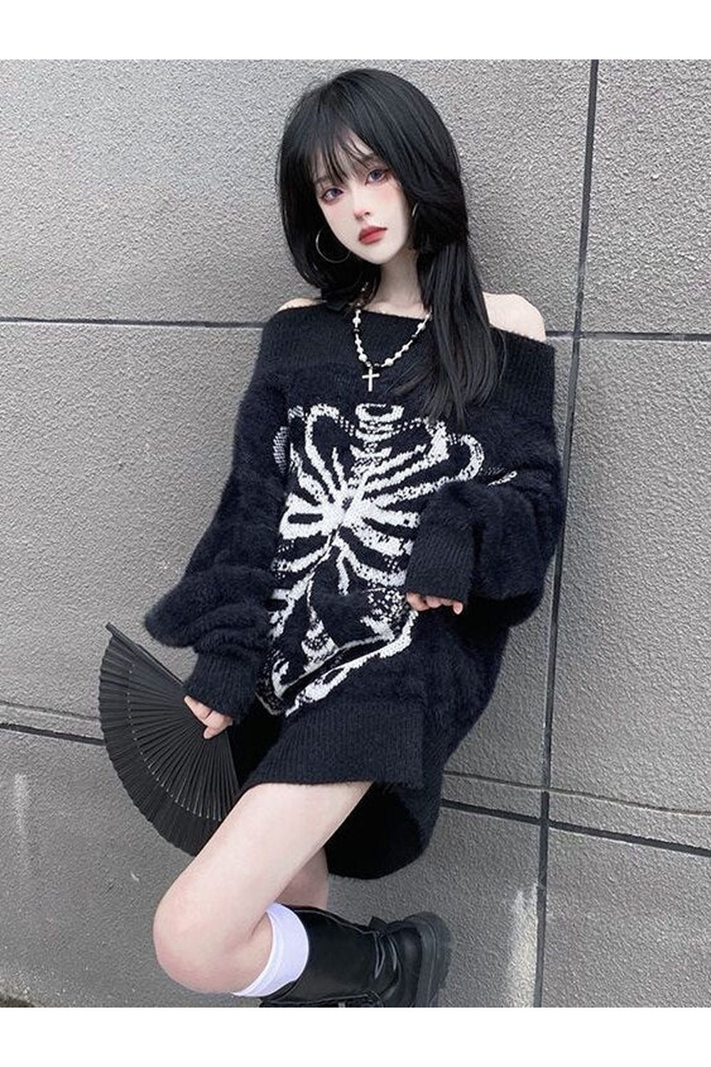 Gothic Skull Harajuku Pullover