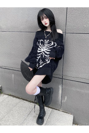 Gothic Skull Harajuku Pullover