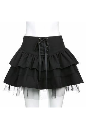 Gothic Summer Pleated Skirt