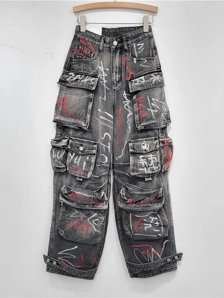 Graffiti Riot Cargo Jeans